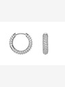 Daniel Wellington Damen Silber Stahl Ohrringe Circles Daniel Wellington