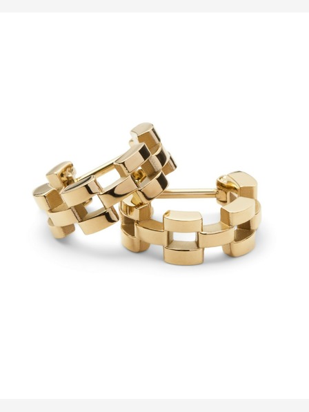 Daniel Wellington Damen Gold Stahl Ohrringe Daniel Wellington 3-Link