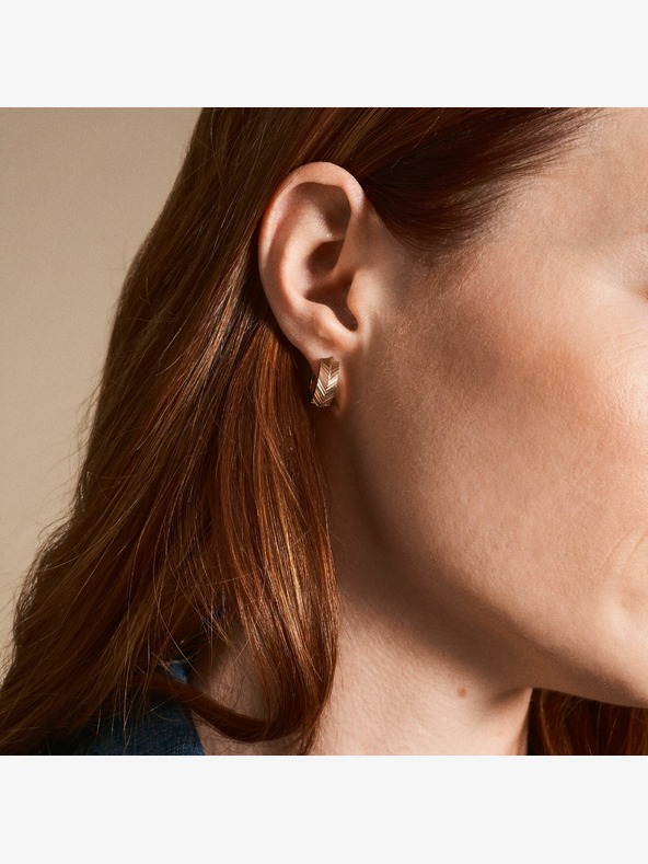 Fossil Rose vergoldete Damenohrringe Fossil JF04662791