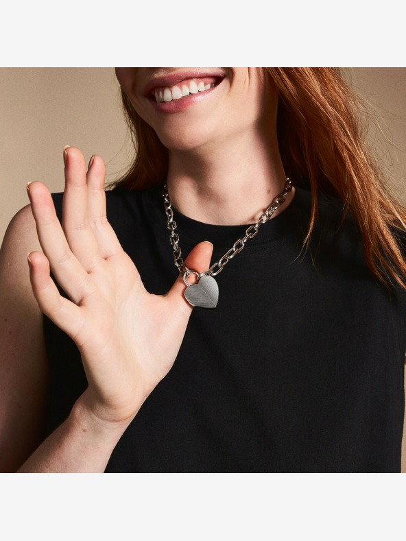 Fossil Damen-Stahl-Halskette Fossil JF04657040