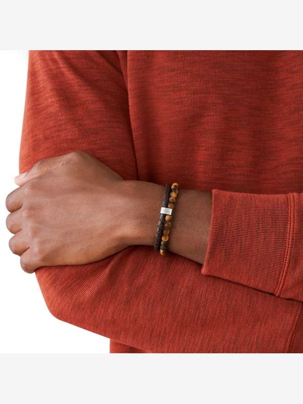 Fossil Herren Fossil Lederarmband JF03118040