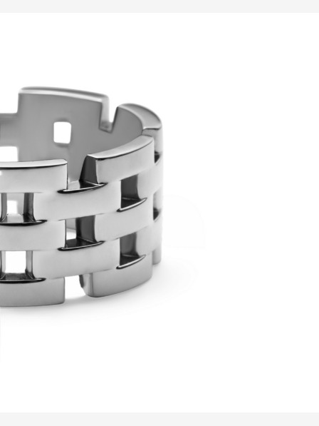 Daniel Wellington Daniel Wellington Silber Stahl Ring 5-Link