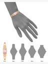 Anne Klein Anne Klein AK/ 4112RQRG quadratische Damenuhr