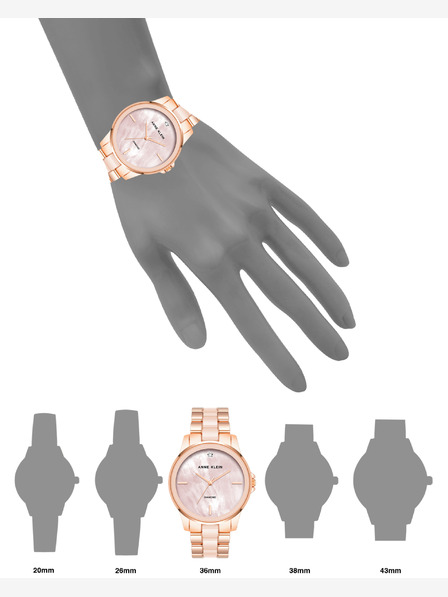 Anne Klein Anne Klein AK/ 4120BHRG Runde Damenuhr