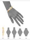 Anne Klein Anne Klein AK/ 4108RQCH Quadratische Damenuhr