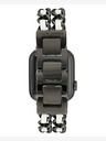 Steve Madden Steve Madden Damenarmband aus Stahl und veganem Leder für Apple Watch 38/40/41 mm, WS/1001BKWT424445