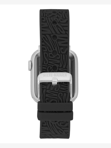 Steve Madden Steve Madden Damen Silikonarmband schwarz für Apple Watch 38/40/41mm, WS/1003BKSV384041