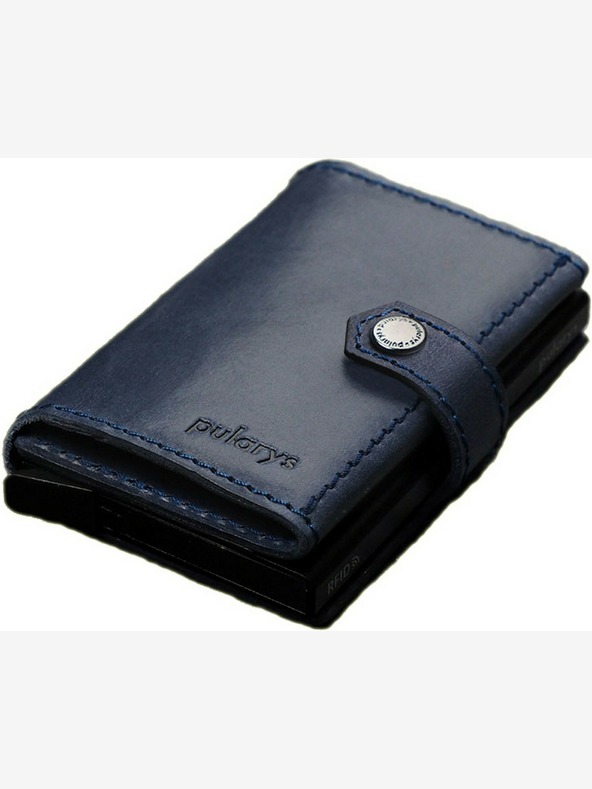 Pularys Pularys Herren Portemonnaie aus Leder Hiker Blau 211114104