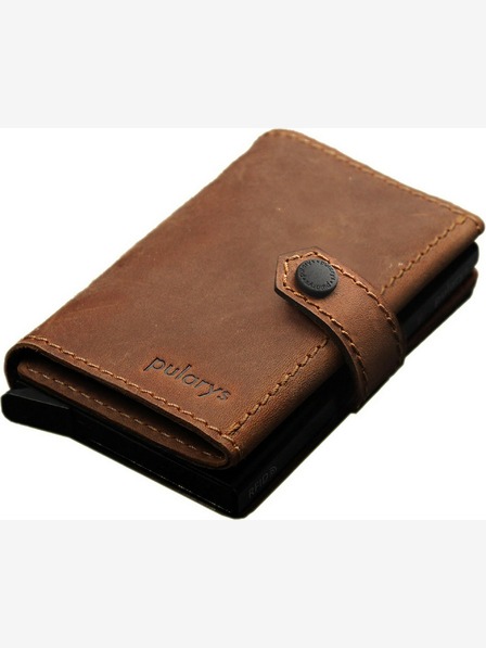Pularys Pularys Herren Ledergeldbörse Hiker Braun 211128406