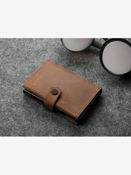 Pularys Pularys Herren Ledergeldbörse Hiker Braun 211128406