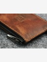 Pularys Pularys Herren Portemonnaie aus Leder Oldtimer Slim Braun
