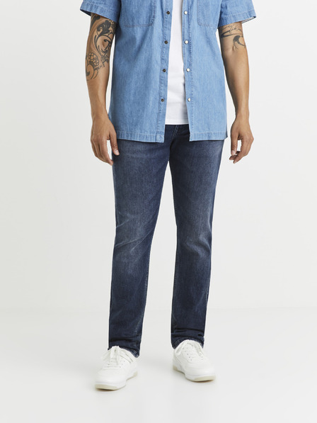 Celio Dunkelblaue Herren Slim Fit Jeans Celio