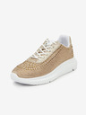 Guess Goldfarbene Guess Deglitz Damen-Turnschuhe
