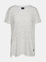 Sam 73 Weißes gemustertes lockeres T-Shirt für Frauen SAM 73