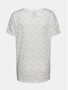 Sam 73 Weißes gemustertes lockeres T-Shirt für Frauen SAM 73