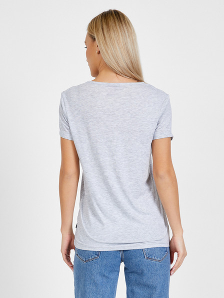 Sam 73 Hellgraues T-Shirt mit Aufdruck für Frauen SAM 73 Arias