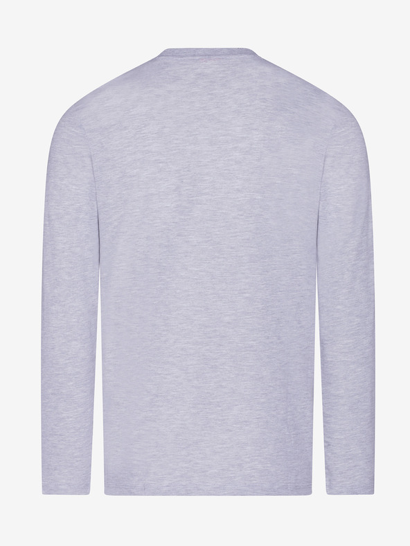 Sam 73 Hellgraues gestreiftes Herren-T-Shirt Sam 73