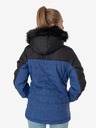 Sam 73 Schwarz-blaue Damen-Winterkapuzenjacke SAM 73