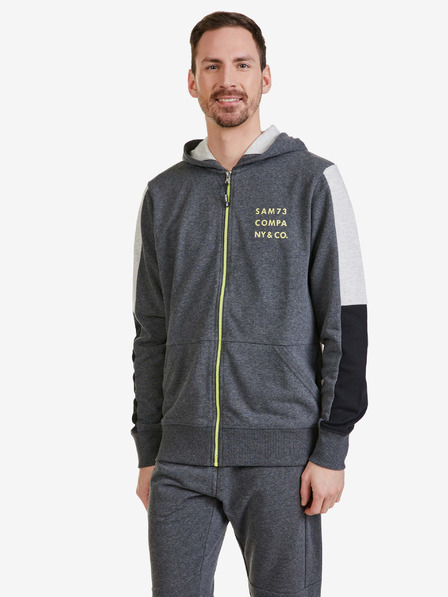 Sam 73 Dunkelgraues Herren-Sweatshirt SAM 73 Gordon