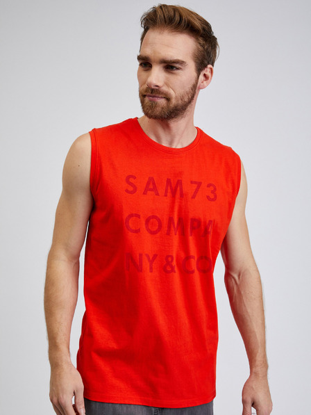 Sam 73 Rotes Herren-Tank-Top SAM 73 Edgar