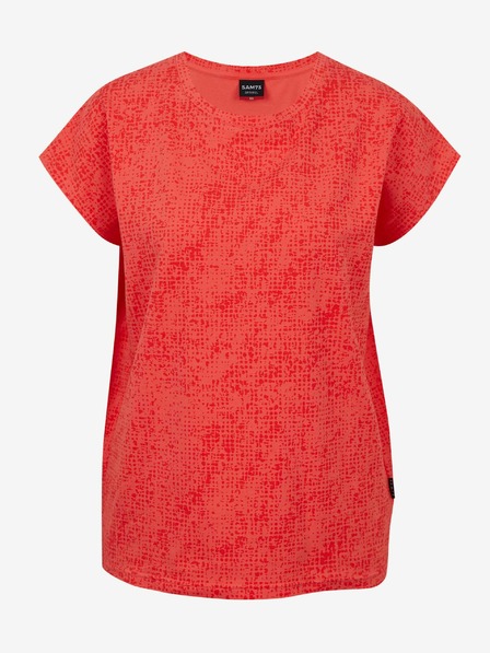 Sam 73 Korallenfarbenes gemustertes Damen-T-Shirt SAM 73 Veronica