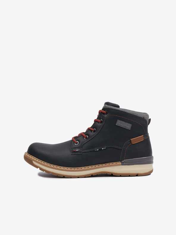 Sam 73 Schwarze Herren-Winterstiefeletten SAM 73 Busbyr