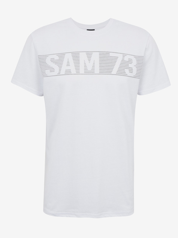 Sam 73 Weißes Herren-T-Shirt SAM 73 Barry