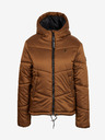 Sam 73 Braune Damen-Steppwinterjacke mit Kapuze SAM 73 Gede