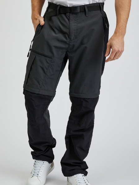 Sam 73 Schwarze und graue Herrenhose mit abnehmbarem Bein SAM73 Walter