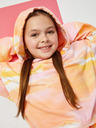 Sam 73 Rosa und orangefarbener übergroßer Kapuzenpullover für Mädchen SAM73 Jade