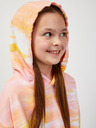 Sam 73 Rosa und orangefarbener übergroßer Kapuzenpullover für Mädchen SAM73 Jade