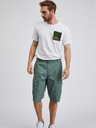 Sam 73 Grüne Herren-Baumwollshorts SAM73 Cygnus