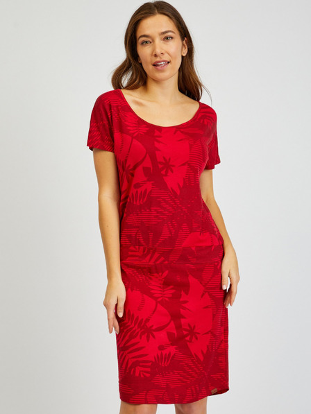 Sam 73 Rotes gemustertes Damenkleid SAM73 Corvus