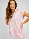 Sam 73 Rosa gemustertes ärmelloses Sweatshirt für Damen SAM73 Carina