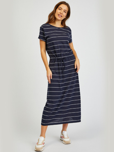 Sam 73 Dunkelblau gestreiftes Damenkleid SAM73 Columba