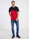 Sam 73 Schwarz-rotes Herren-T-Shirt SAM 73 Sirius