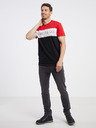 Sam 73 Schwarz-rotes Herren-T-Shirt SAM 73 Seamus