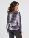 Sam 73 Blau-rosa gestreiftes Langarm-T-Shirt für Damen SAM 73 Prudence