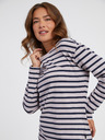 Sam 73 Blau-rosa gestreiftes Langarm-T-Shirt für Damen SAM 73 Prudence