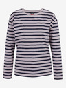 Sam 73 Blau-rosa gestreiftes Langarm-T-Shirt für Damen SAM 73 Prudence