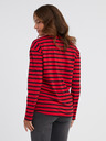 Sam 73 Rotes gestreiftes Langarm-T-Shirt für Frauen SAM 73 Prudence