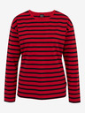Sam 73 Rotes gestreiftes Langarm-T-Shirt für Frauen SAM 73 Prudence