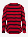 Sam 73 Rotes gestreiftes Langarm-T-Shirt für Frauen SAM 73 Prudence