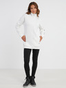 Sam 73 Weißes Damen-Sweatshirt mit Reißverschluss SAM 73 Asajj