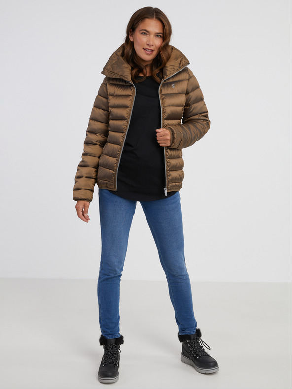 Sam 73 Braune Damen-Winter-Steppjacke SAM 73 Beta
