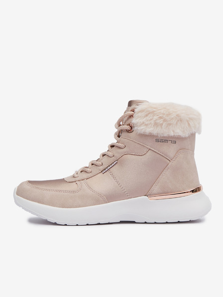 Sam 73 Hellrosa Damen-Winterstiefel mit Wildlederdetails SAM 73 Antlia
