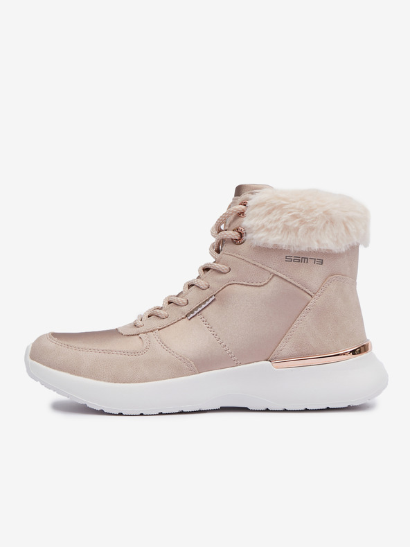 Sam 73 Hellrosa Damen-Winterstiefel mit Wildlederdetails SAM 73 Antlia
