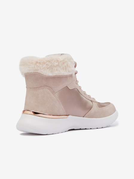 Sam 73 Hellrosa Damen-Winterstiefel mit Wildlederdetails SAM 73 Antlia