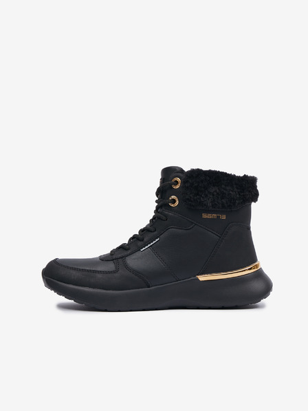 Sam 73 Schwarze Damen-Winterstiefelette mit Wildleder-Details SAM 73 Antlia
