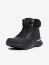 Sam 73 Schwarze Damen-Winterstiefelette mit Wildleder-Details SAM 73 Antlia
